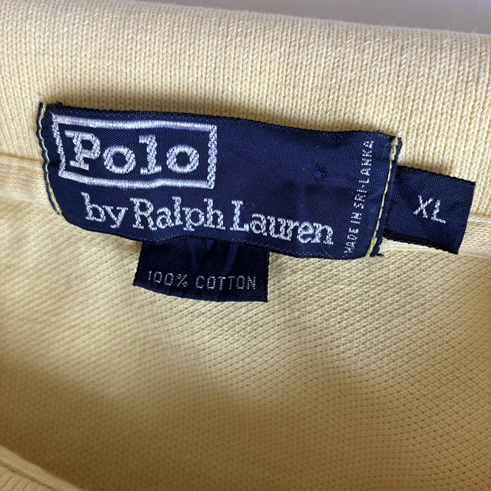 Polo Ralph Lauren‎ Collared Short Sleeve Polo Shirt Men's XL Yellow - Picture 3 of 16